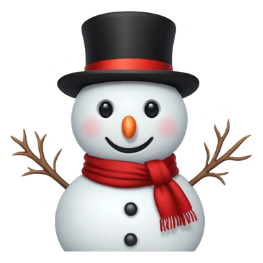 A snowman sticker