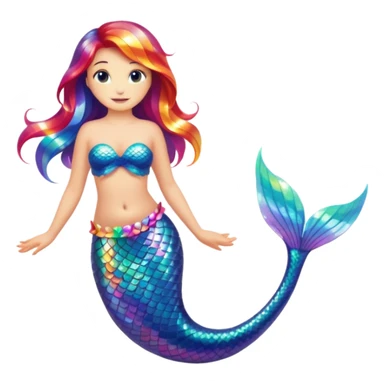 Rainbow 🌈 mermaid  sticker