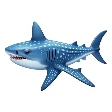 A cute whale shark sticker