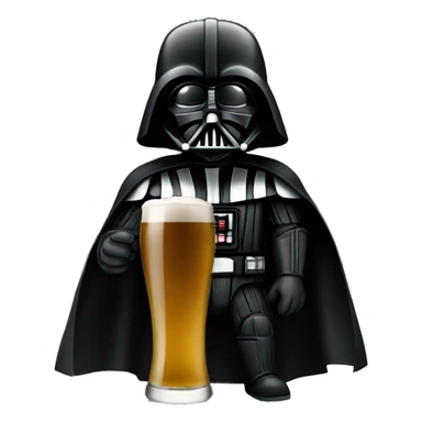 Dark vador qui boit une bière  sticker
