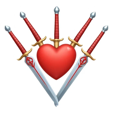 three of swords tarot sticker