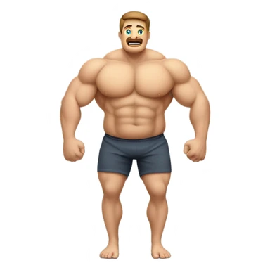 Homme musculation poids sticker