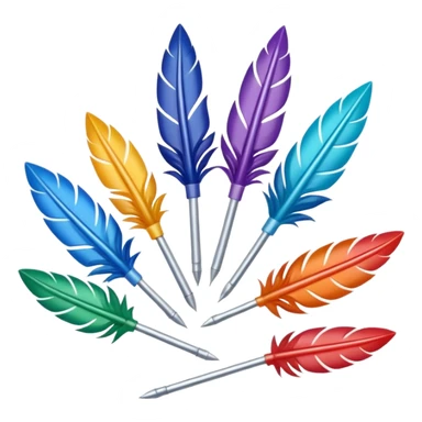 cible fléchette de différente couleur sticker