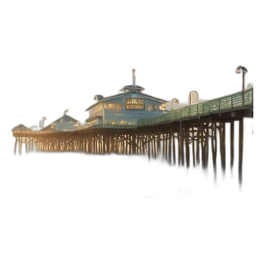 Santa Monica pier sticker