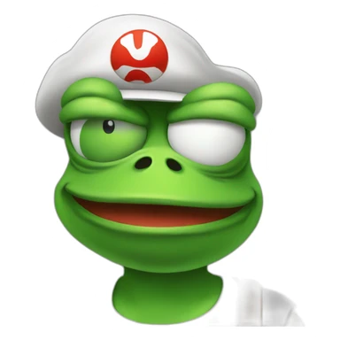 pepe the frog as mario sticker