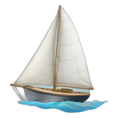 Sail boat sticker