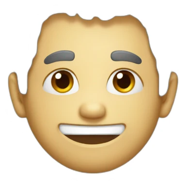 idiot smiling sticker