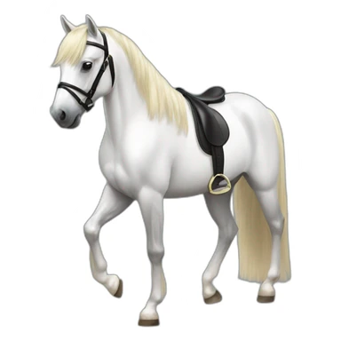 Dressage pony sticker