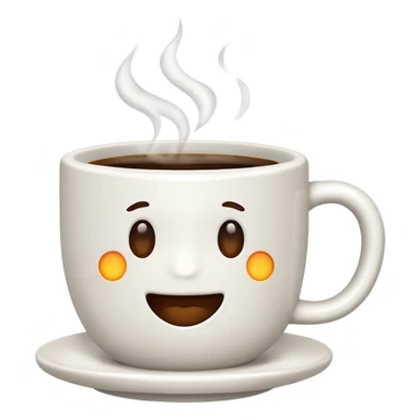 Coffee cup no face sticker