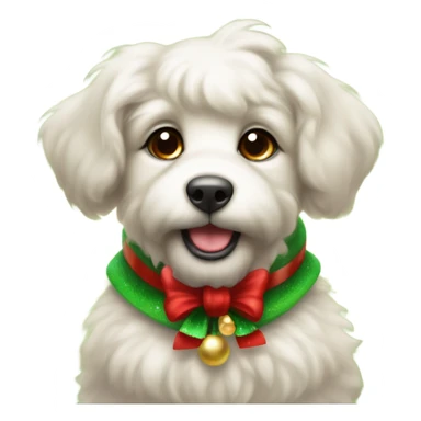 Christmas puppy sticker