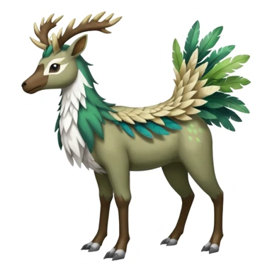 Stantler-Silvally-Skiddo-Mudbray-Amaura-Virizion-fusion-creature-hybrid (full body) sticker