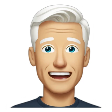  Anderson cooper crying laughing  sticker