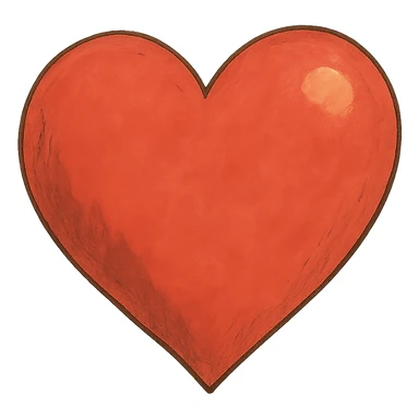 heart symbol in ghibli style sticker