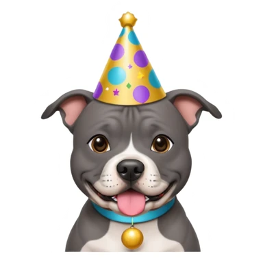 GREY STAFFORDSHIRE BULL TERRIER NEW YEARS sticker