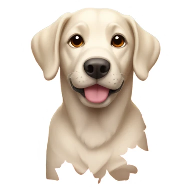 dog among autumn leaves sticker