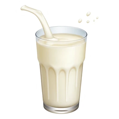 A squirt of milk flying in the air  sticker