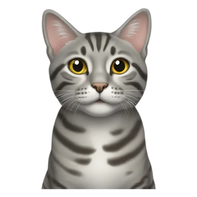 two gray tabby cats sticker