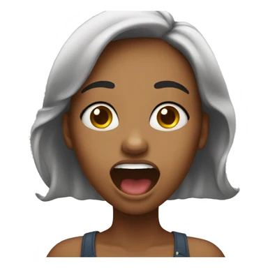 Singing girl  sticker