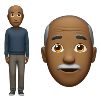 A confusing man sticker