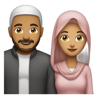 couple christian muslim sticker