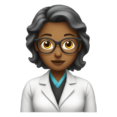 a woman doing research sticker