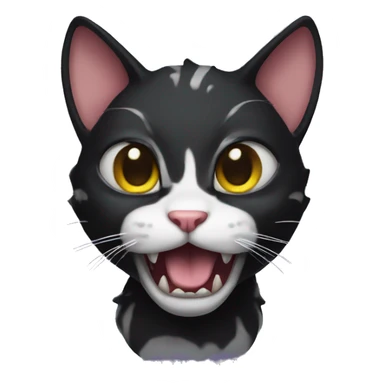 venom cat sticker