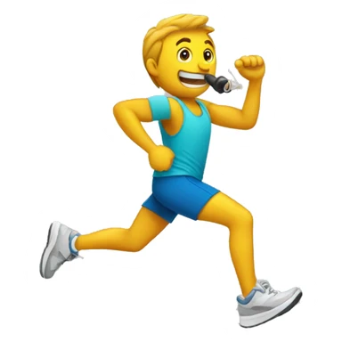 Jogger with Trompete  sticker
