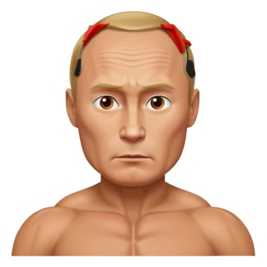 Muscular Putin sticker