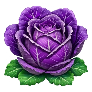 purple cabbage emoji for facebook sticker