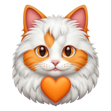 Gato con un corazón  sticker