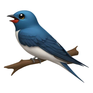 Swallow wearing hoodie sticker