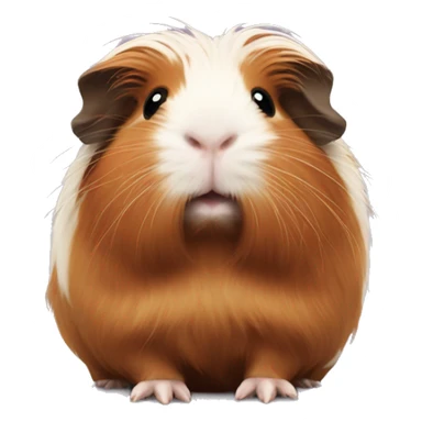 Long haired guinea pig sticker