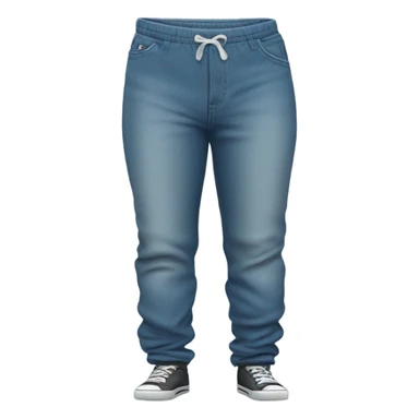 sweatpants over a pair of jeans sticker