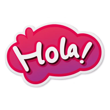 Hola sticker