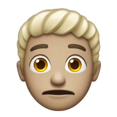 Quero a misturado emoji triste com decepção  sticker
