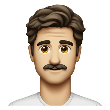 jacob elordi with mustache sticker