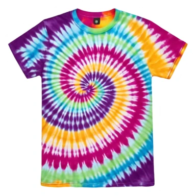Tie dye shirt sticker