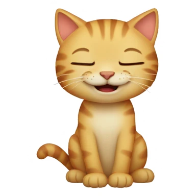 gatito riendo sticker