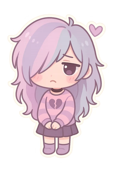 pastel emo object sticker