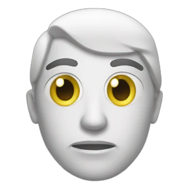 Sas face white eye  sticker