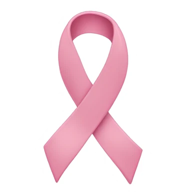 a light pink ribbon sticker
