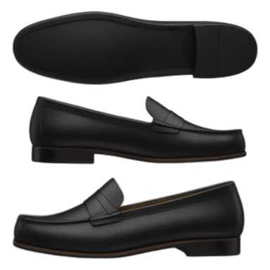 Black loafers sticker