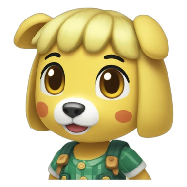 Animal crossing Isabelle sticker