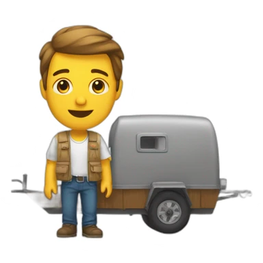 Remorque la campagne sticker