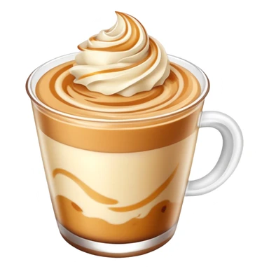 Soft colored Hong Kong milk tea pudding dessert sticker