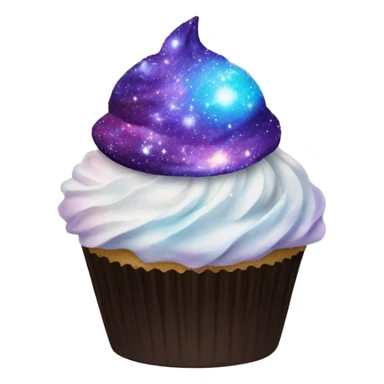 Galaxy frosted cupcake  sticker