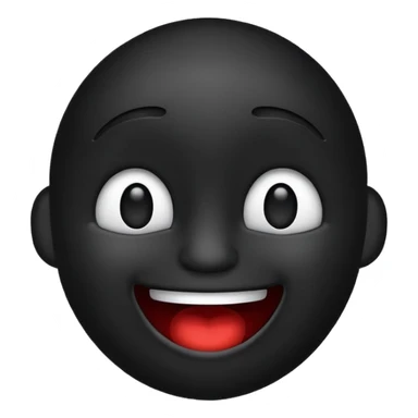 Lost média emojis joyeux noir sticker