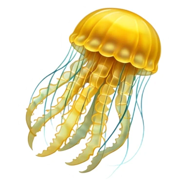 yellow jellyfish sticker