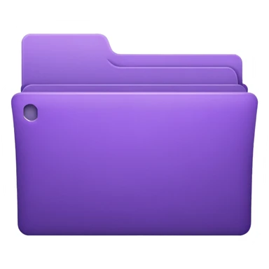 purple empty closed folder sticker