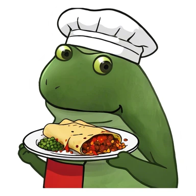 Beef enchiladas with red sauce, green rice and mixed vegetables  sticker